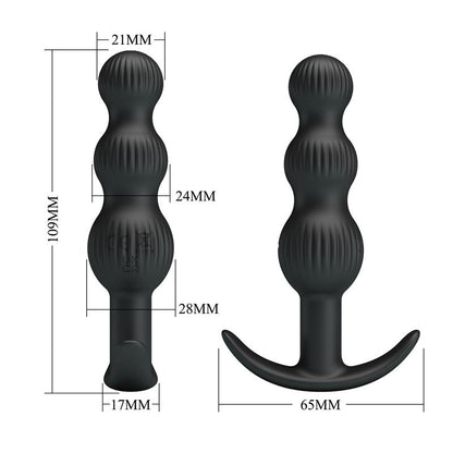 PRETTYLOVE - SIDNEY BUTT PLUG WITH VIBRATION