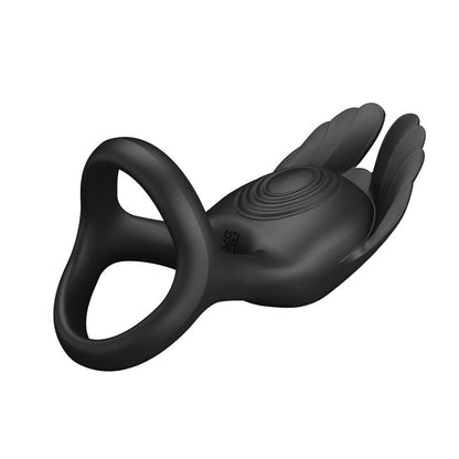 PRETTYLOVE - SILAS VIBRATING PENIS RING BLACK