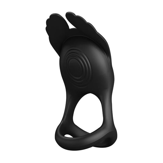 PRETTYLOVE - SILAS VIBRATING PENIS RING BLACK