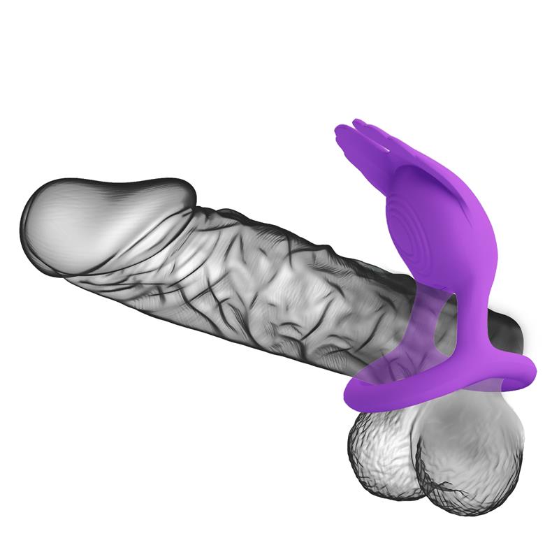 PRETTYLOVE - SILAS VIBRATING PENIS RING PURPLE