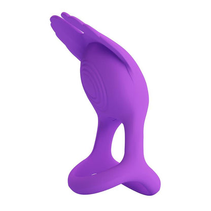 PRETTYLOVE - SILAS VIBRATING PENIS RING PURPLE