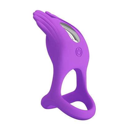 PRETTYLOVE - SILAS VIBRATING PENIS RING PURPLE