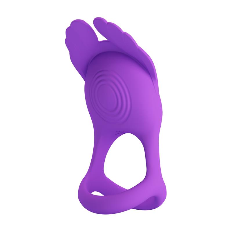 PRETTYLOVE - SILAS VIBRATING PENIS RING PURPLE