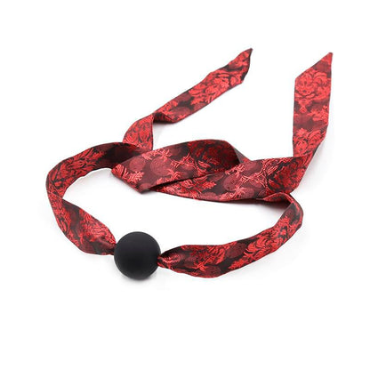 LATETOBED BDSM LINE - SILICONE BALL GAG RED/BLACK