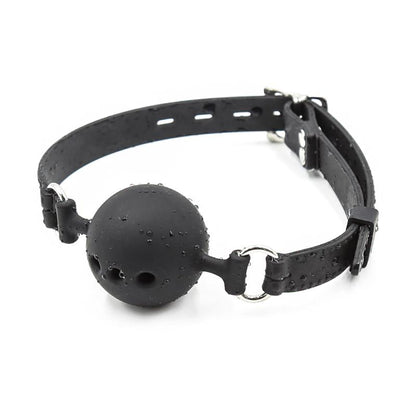 LATETOBED BDSM LINE - SILICONE BREATHABLE BALL GAG ADJUSTABLE 4 CM SIZE S BLACK