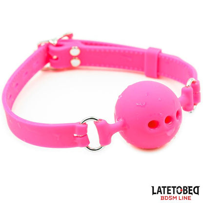 LATETOBED BDSM LINE - SILICONE BREATHABLE BALL GAG S - 4 CM