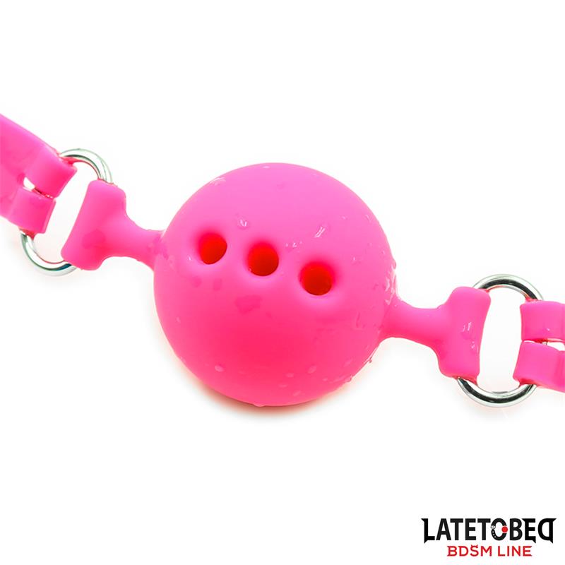 LATETOBED BDSM LINE - SILICONE BREATHABLE BALL GAG S - 4 CM