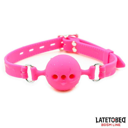 LATETOBED BDSM LINE - SILICONE BREATHABLE BALL GAG S - 4 CM