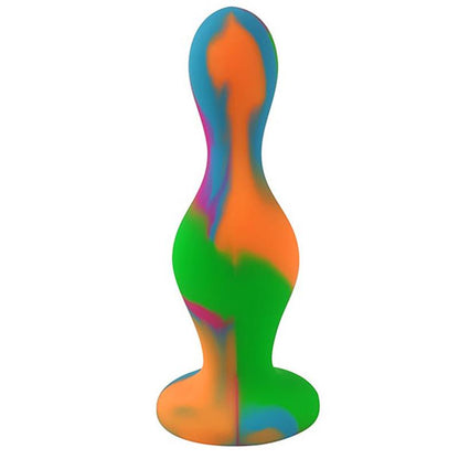A-GUSTO - SILICONE BUTT PLUG MULTI COLOR