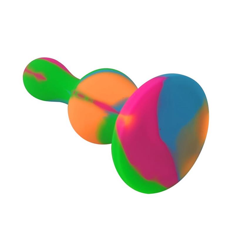 A-GUSTO - SILICONE BUTT PLUG MULTI COLOR