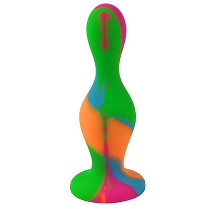 A-GUSTO - SILICONE BUTT PLUG MULTI COLOR