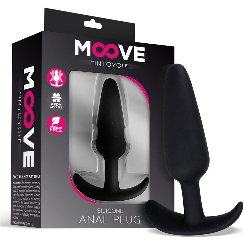 MOOVE - SILICONE BUTT PLUG SMALL BLACK