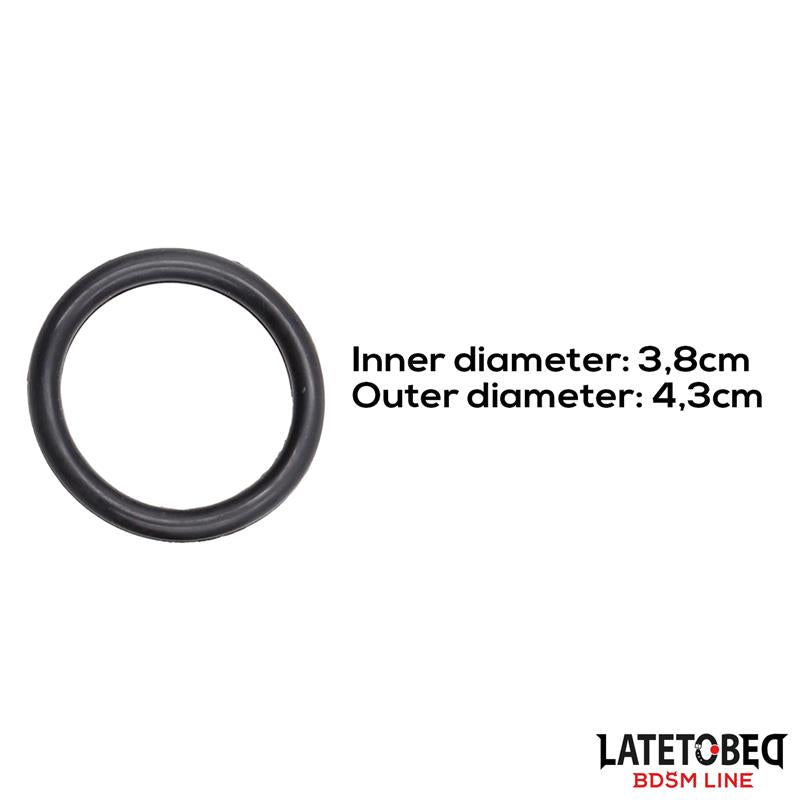 LATETOBED BDSM LINE - SILICONE COCK RING DIAM. INT. 3.8 CM DIAM. EXT. 4.3 CM