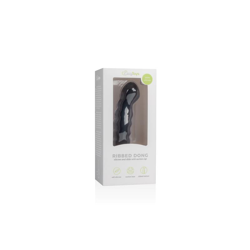 EASYTOYS - SILICONE DILDO  - BLACK
