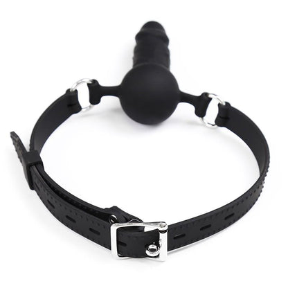 LATETOBED BDSM LINE - SILICONE DILDO GAG BALL ADJUSTABLE 36-52 CM