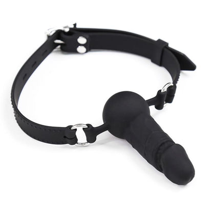 LATETOBED BDSM LINE - SILICONE DILDO GAG BALL ADJUSTABLE 36-52 CM
