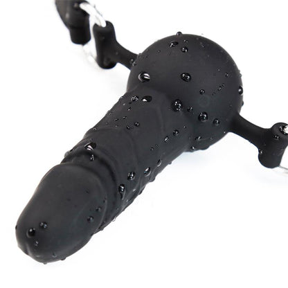 LATETOBED BDSM LINE - SILICONE DILDO GAG BALL ADJUSTABLE 36-52 CM