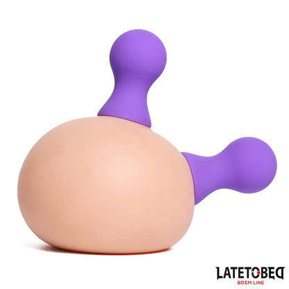 LATETOBED BDSM LINE - SILICONE NIPPLE SUCKERS PURPLE