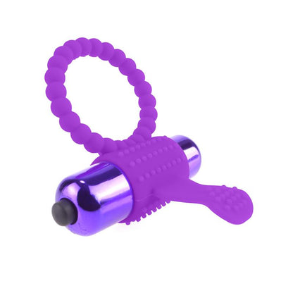FANTASY C-RINGZ - SILICONE RING WITH BULLET PURPLE