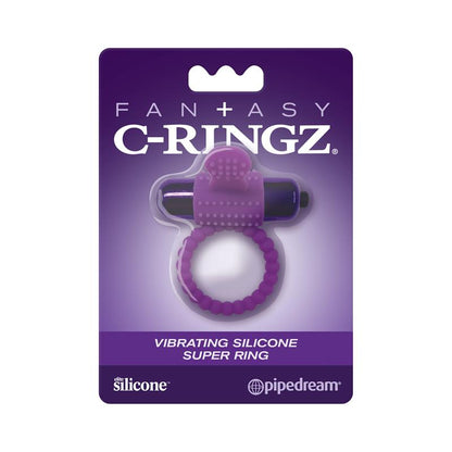 FANTASY C-RINGZ - SILICONE RING WITH BULLET PURPLE