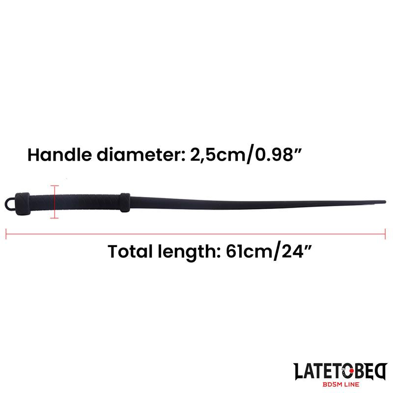 LATETOBED BDSM LINE - SILICONE WHIP 61 CM