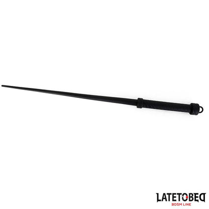 LATETOBED BDSM LINE - SILICONE WHIP BLACK 63.5CM
