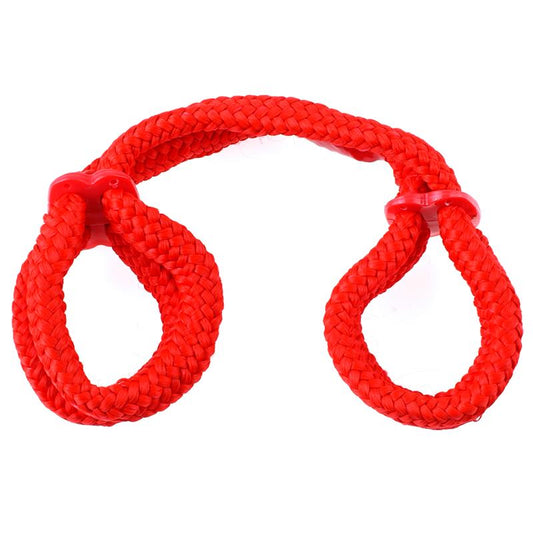 FETISH FANTASY SERIES - SILK ROPE LOVE CUFFS RED