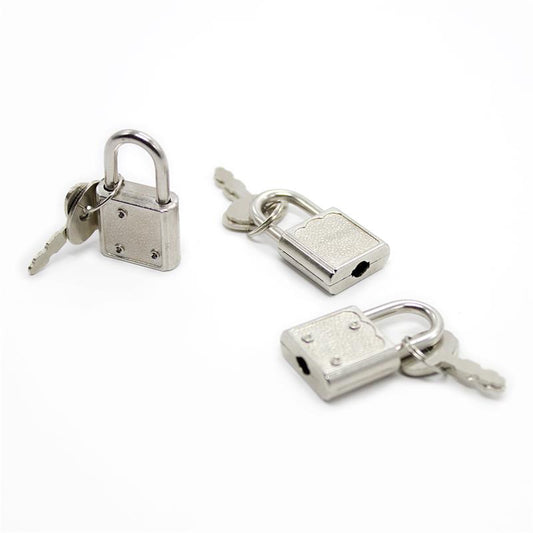 LATETOBED BDSM LINE - SILVER PADLOCK WITH KEYS