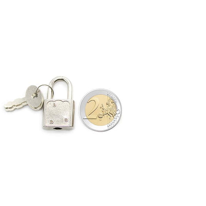LATETOBED BDSM LINE - SILVER PADLOCK WITH KEYS