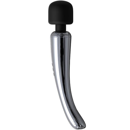 ACTION - SILVERY HIGH-TECH WAND SUPER POWERFUL WIRELESS USB CHROME SILICONE