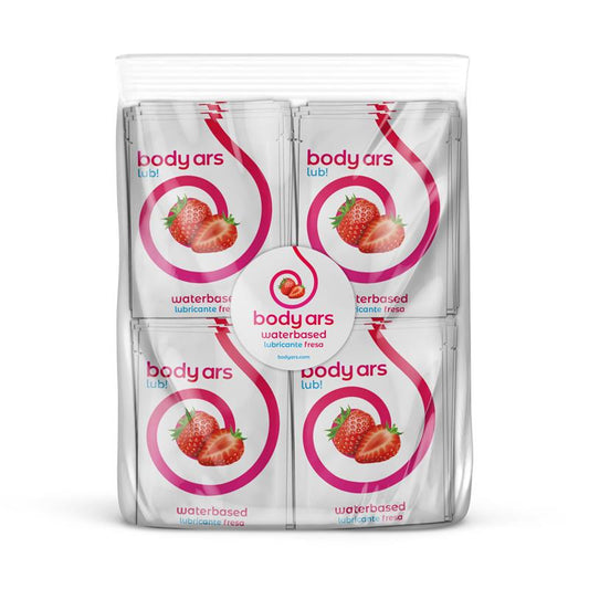 BODY ARS - SINGLE-DOSE WATER-BASED LUBRICANT GEL ACID STRAWBERRY 100 X 4ML