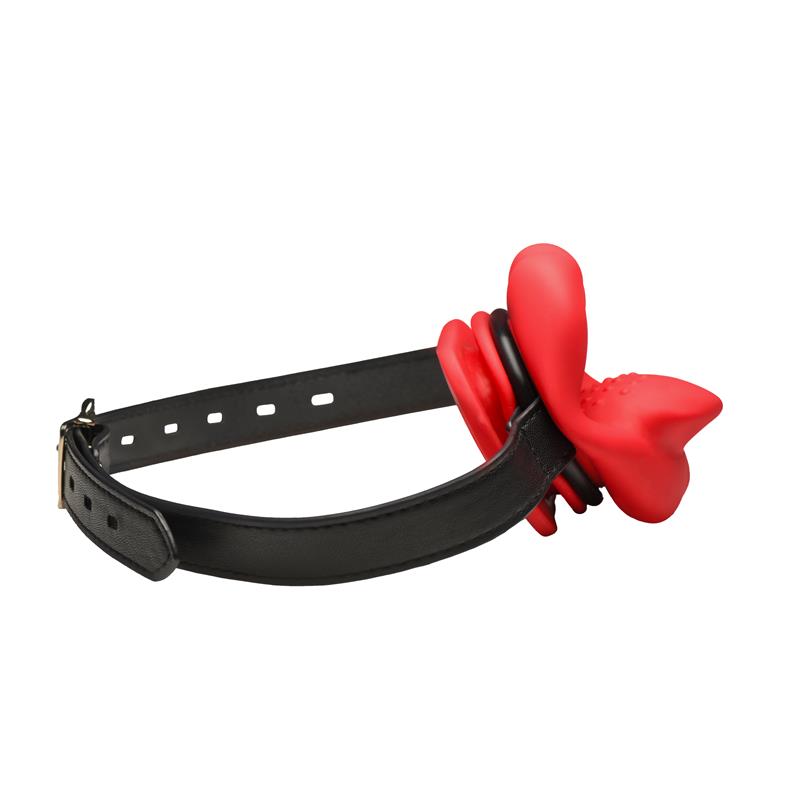 MASTER SERIES - SISSY MOUTH GAG WITH VIBRATION