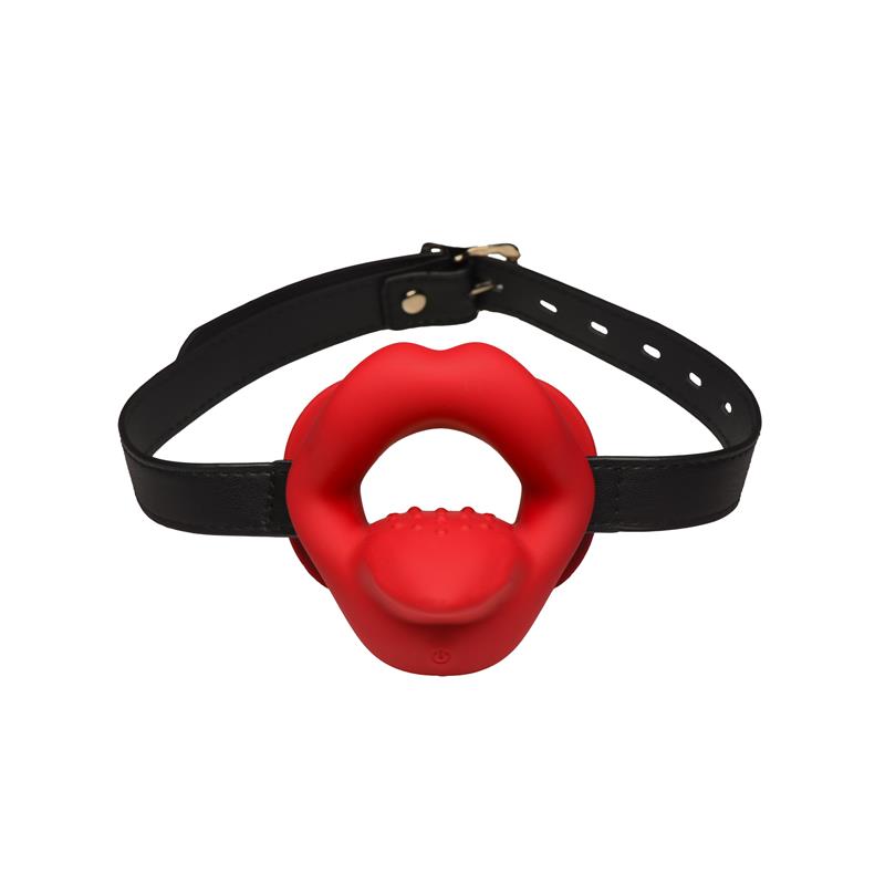 MASTER SERIES - SISSY MOUTH GAG WITH VIBRATION