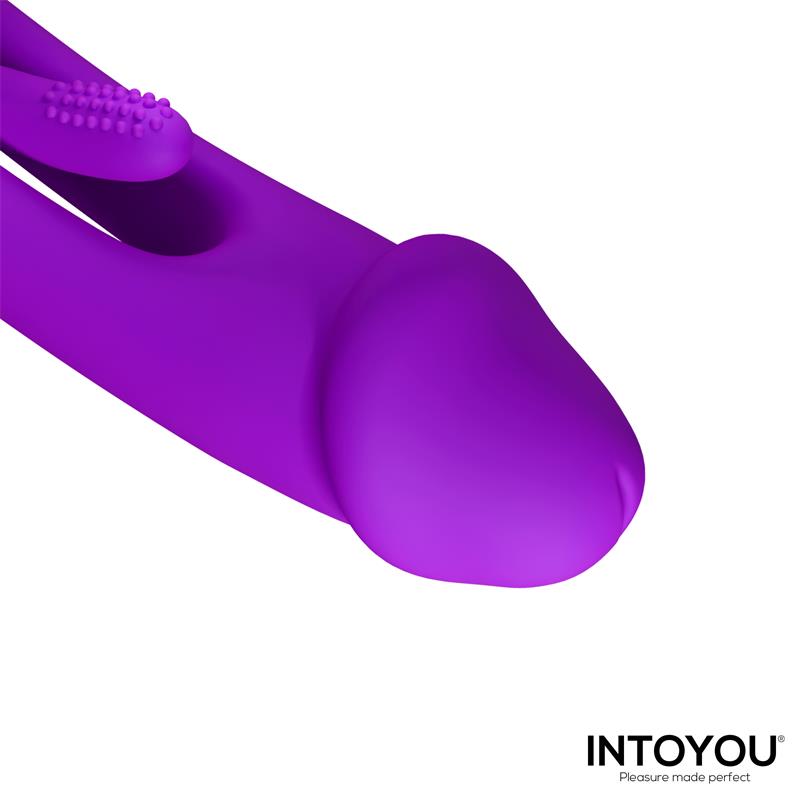 INTOYOU - VIBRATEUR SITER 2.0 À LANGUETTE OSCILLANTE ET BOULE PERCUSSIVE AVEC CAPUCHONS