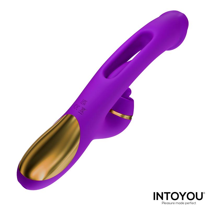 INTOYOU - SITER 2.0 FLAPPING TONGUE WITH HITTING BALL VIBRATOR WITH CAPS