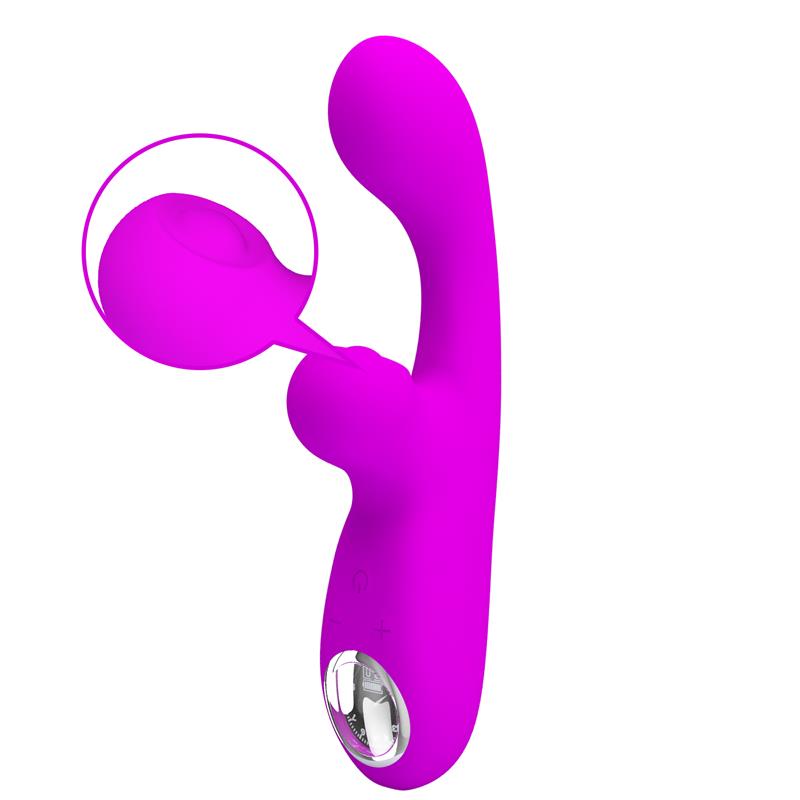 PRETTYLOVE - SKYLAR BUNNY VIBRATOR AND THUMPING  FUCHSIA