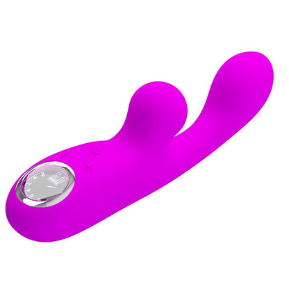PRETTYLOVE - SKYLAR BUNNY VIBRATOR AND THUMPING  FUCHSIA