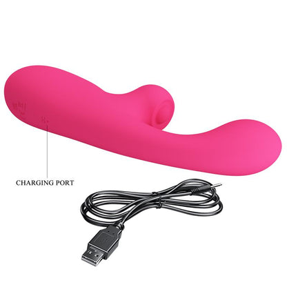 PRETTYLOVE - SKYLAR BUNNY VIBRATOR AND THUMPING  PINK