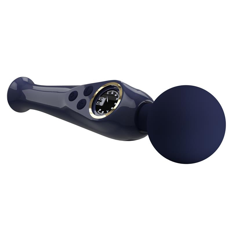 PRETTYLOVE - SKYLER MASSAGER WAND WITH DIGITAL SCREEN BLUE