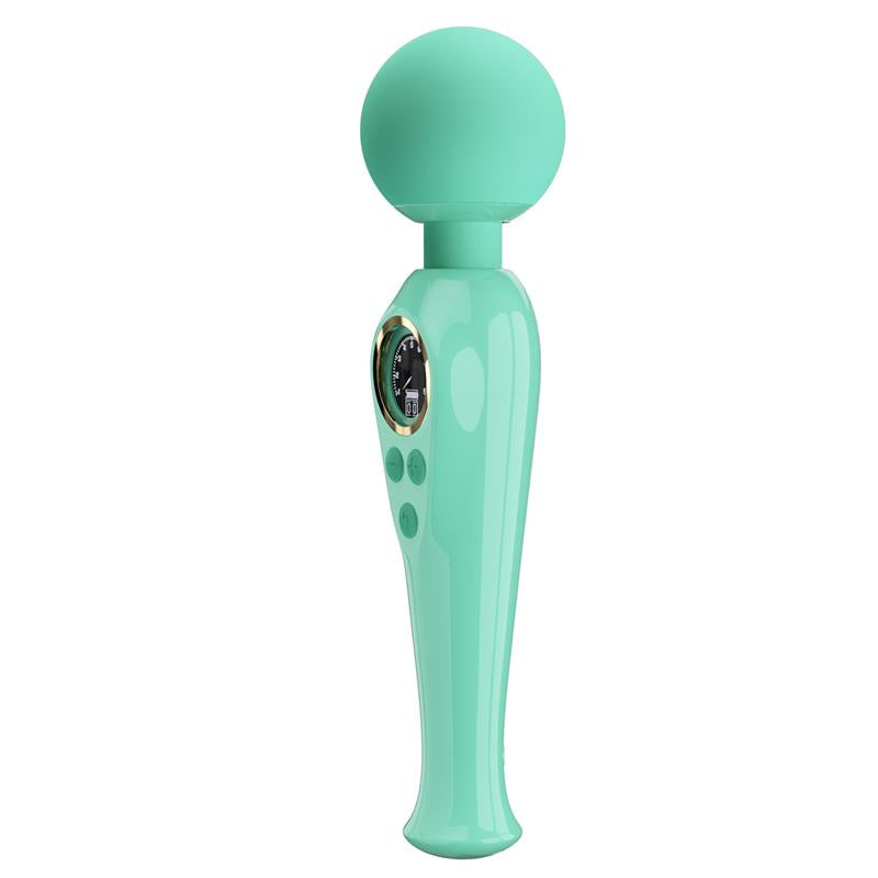 PRETTYLOVE - SKYLER MASSAGER WAND WITH DIGITAL SCREEN GREEN