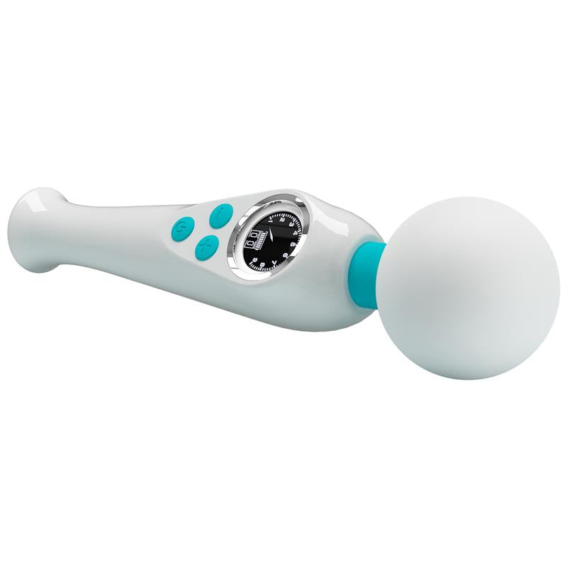 PRETTYLOVE - SKYLER MASSAGER WAND WITH DIGITAL SCREEN WHITE