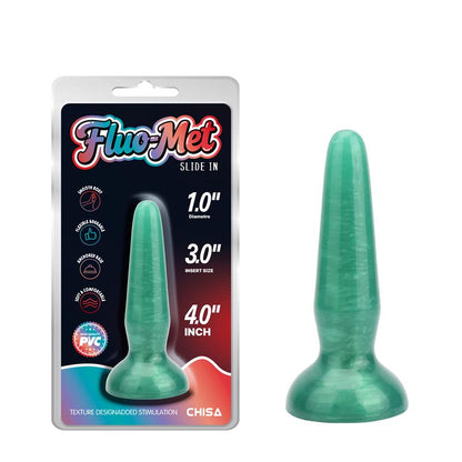 CHISA - SLIDE IN GREEN BUTT PLUG 4 - 10CM