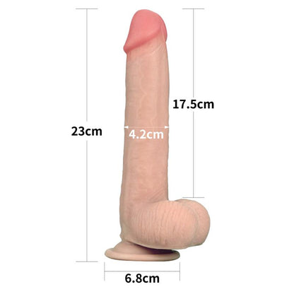 LOVETOY - SLIDING DILDO 9 FLESH