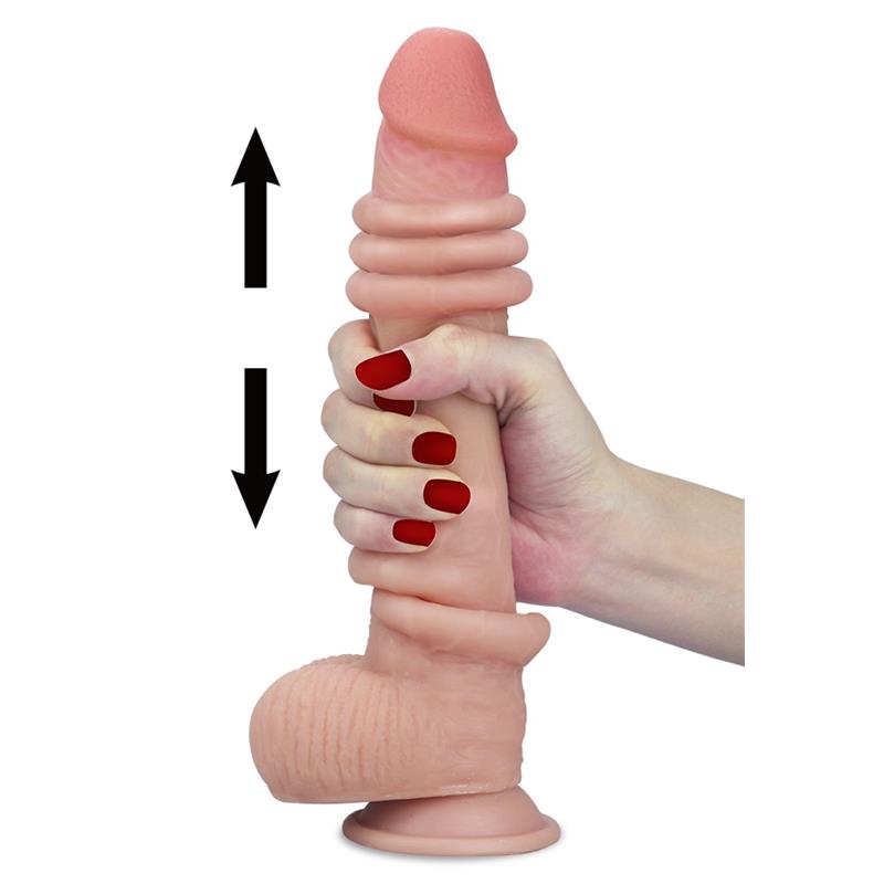 LOVETOY - SLIDING DILDO 9 FLESH