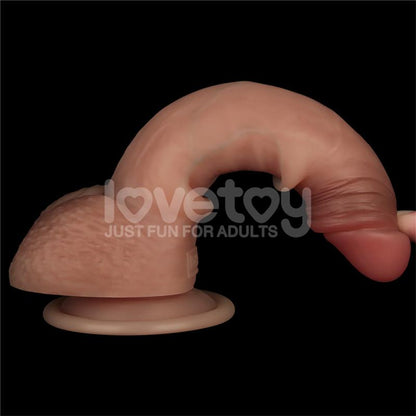 LOVETOY - SLIDING PRO DILDO SLIDING SKIN DUAL LAYER 7.5