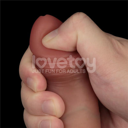 LOVETOY - SLIDING PRO DILDO SLIDING SKIN DUAL LAYER 7.5