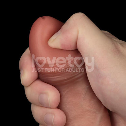 LOVETOY - SLIDING PRO DILDO SLIDING SKIN DUAL LAYER 8.5