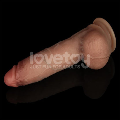 LOVETOY - SLIDING PRO DILDO SLIDING SKIN DUAL LAYER 8.5