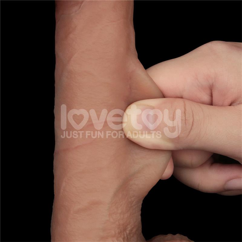LOVETOY - SLIDING PRO DILDO SLIDING SKIN DUAL LAYER 8.5