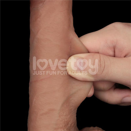 LOVETOY - SLIDING PRO DILDO SLIDING SKIN DUAL LAYER 8.5